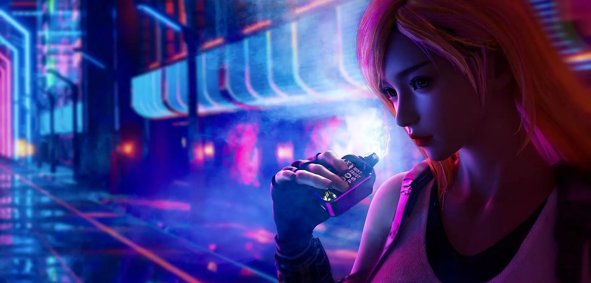 cyberpunk style vape/The massive amount of puffs