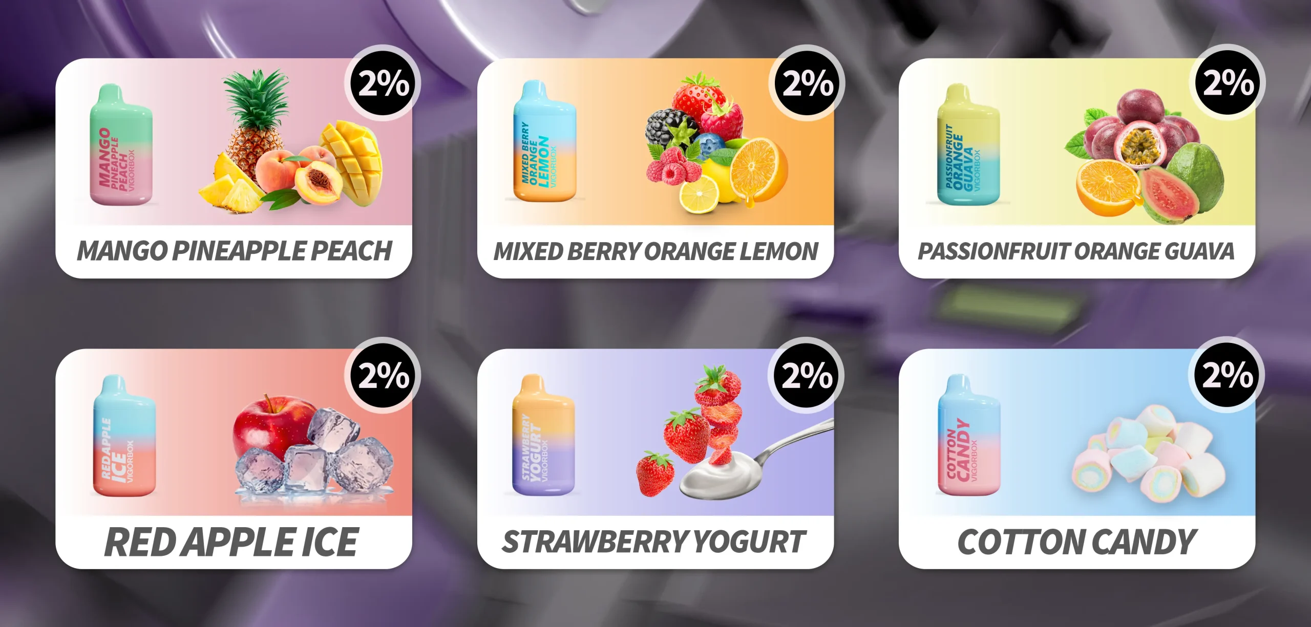12 fresh flavors