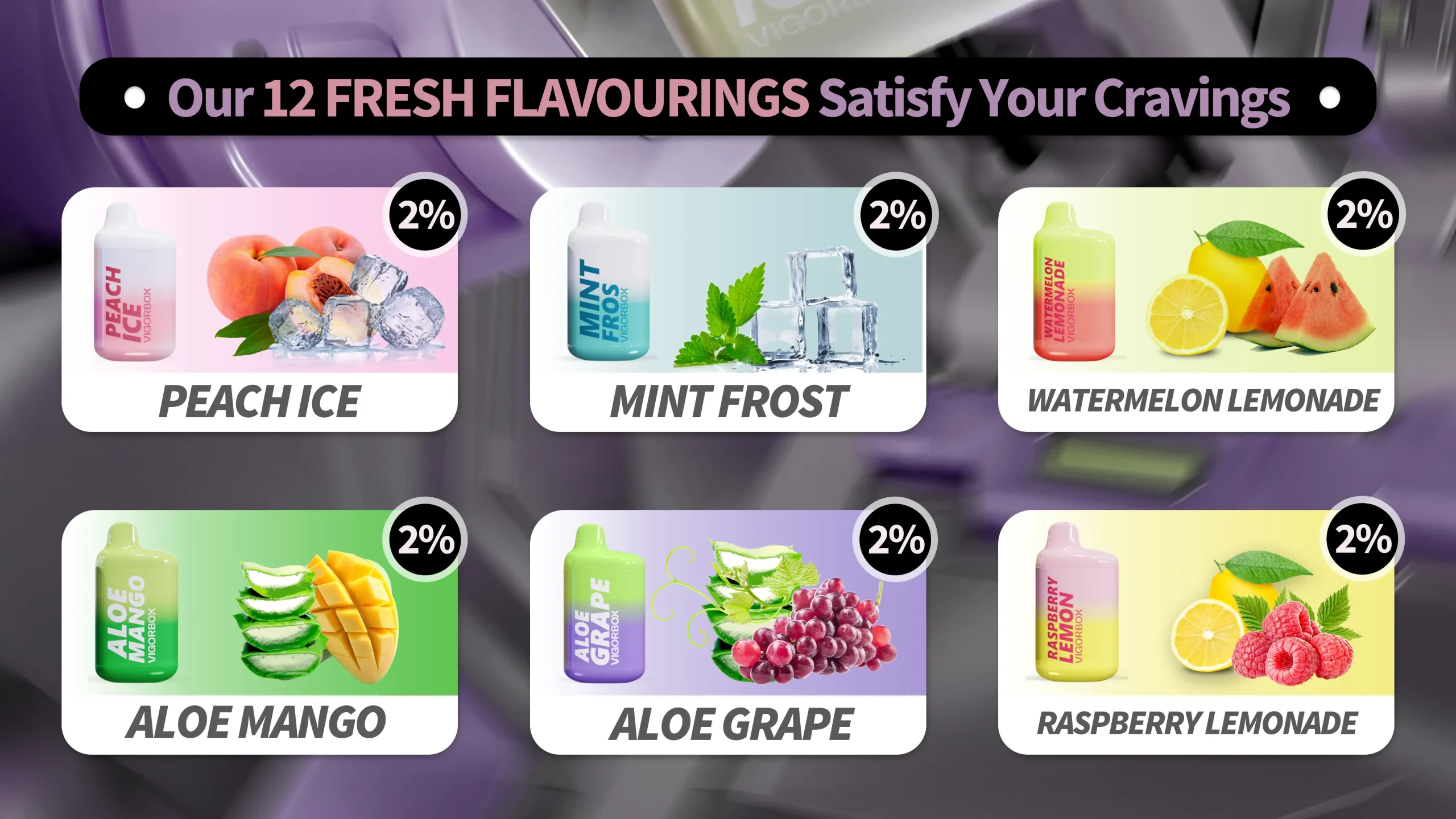12 fresh flavors